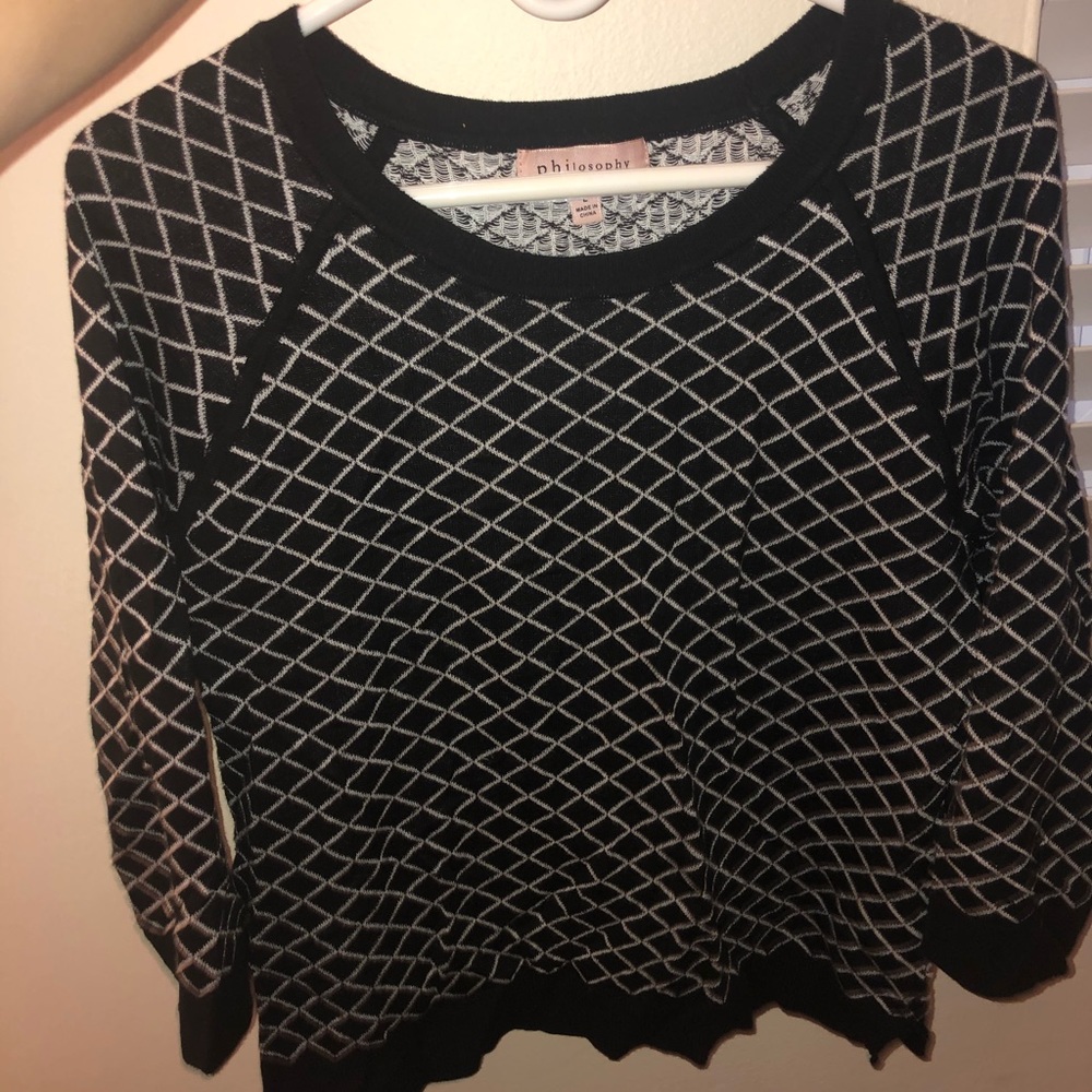 Philosophy stripped sweater